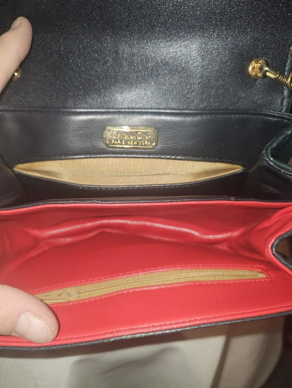 Vtg. Christian Dior Shoulder Purse - Picture 4 of 6